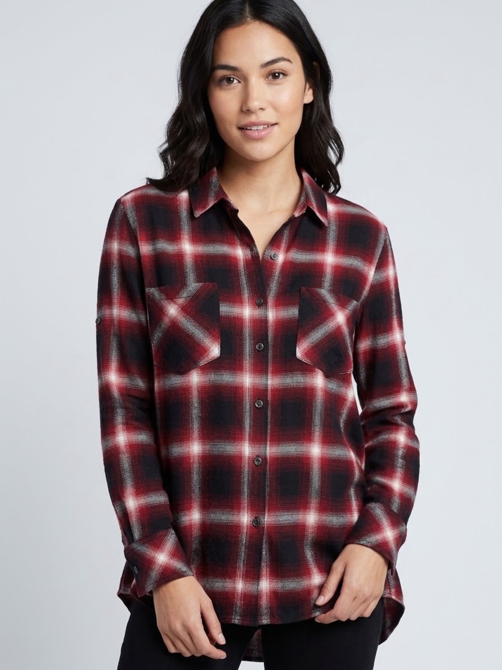 Cloth & Stone Anthropologie M MSRP $88 PTP 21” flannel shirt NWOT